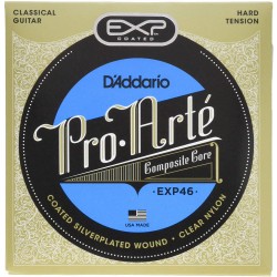 D’Addario EXP46 Coated Pro-Arte Classical Guitar Strings Hard Tension