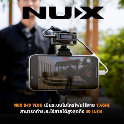 NUX B-10 Vlog Wireless Lavalier Microphone