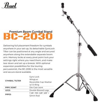 Pearl BC-2030 Cymbal Boom Stand