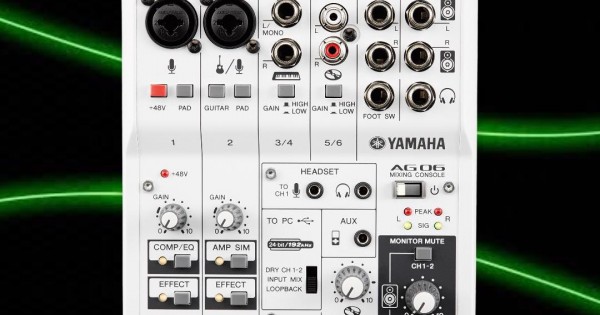 Yamaha Ag06 Mixer With Usb Audio Interface