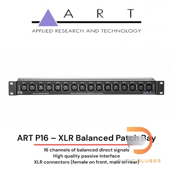 ART P16 – XLR Balanced Patch Bay