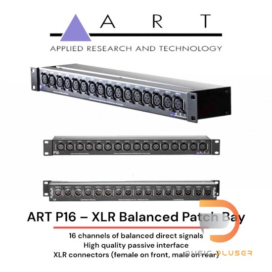 ART P16 – XLR Balanced Patch Bay