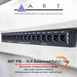 ART P16 – XLR Balanced Patch Bay