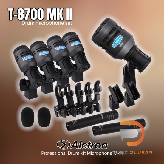 ไมค์กลองยกชุด Alctron T8700 Professional Drum Kit Microphone MKII