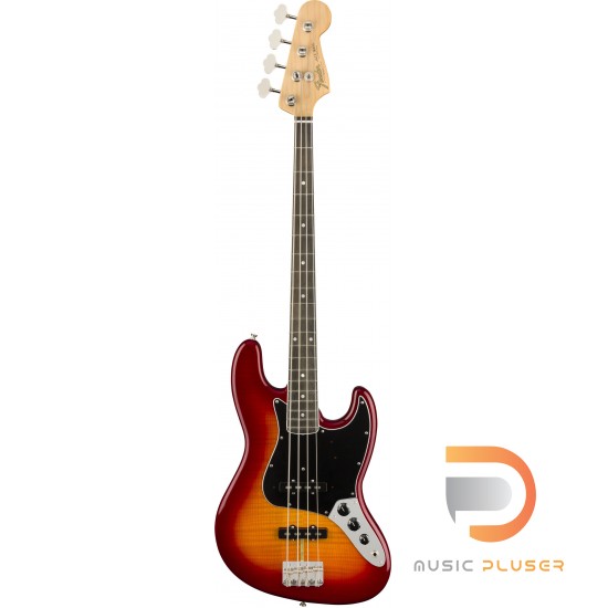 FENDER RARITY FLAME ASH TOP JAZZ BASS PLASMA RED BURST