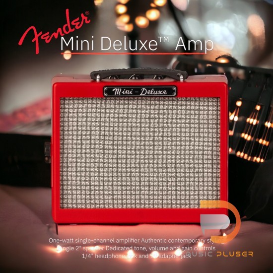 Fender Mini Deluxe Amp Red แอมป์กีตาร์