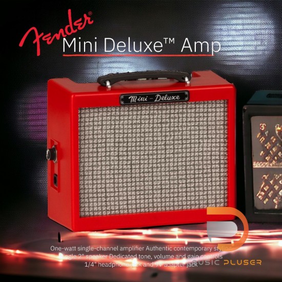 Fender Mini Deluxe Amp Red แอมป์กีตาร์