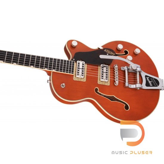 Gretsch G6659T Players Edition Broadkaster® Jr. Center Block Single-Cut with String-Thru Bigsby®, USA Full’Tron™ Pickups, Ebony Fingerboard, Roundup Orange