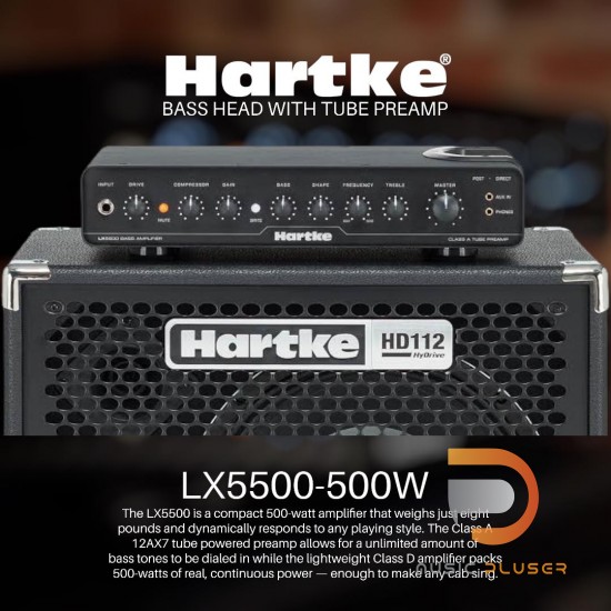 แอมป์เบส Hartke LX5500-500W Bass Head