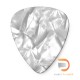 DUNLOP CELLULOID WHITE PEARLOID PICK MEDIUM 483-04MD