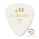 DUNLOP CELLULOID WHITE PICK THIN 483-01TH