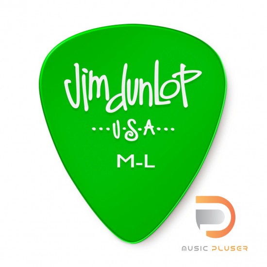 DUNLOP GELS GREEN MEDIUM LIGHT PICK 486-ML