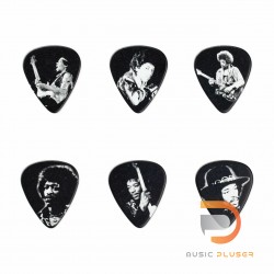 DUNLOP JIMI HENDRIX™ SILVER PORTRAIT MEDIUM PICK TIN JHPT06M