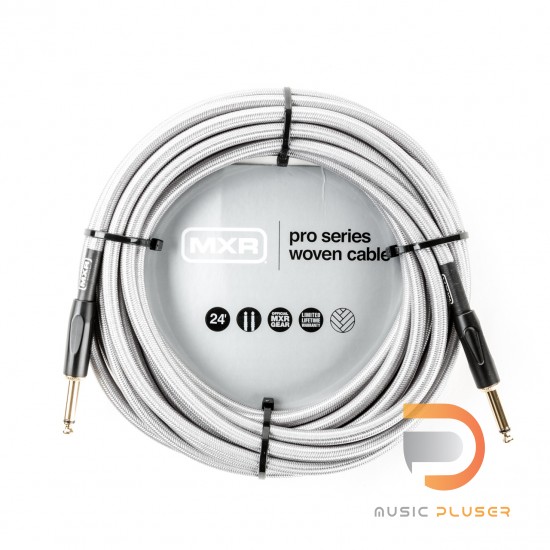 DUNLOP MXR® 24FT PRO SERIES WOVEN INSTRUMENT CABLE - STRAIGHT / STRAIGHT DCIW24