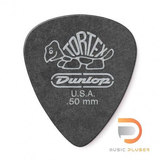 DUNLOP TORTEX® PITCH BLACK STANDARD PICK .50MM 488-050