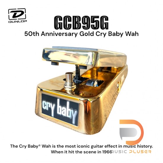 Jim Dunlop GCB95G 50th Anniversary Gold Cry Baby Wah