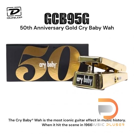 Jim Dunlop GCB95G 50th Anniversary Gold Cry Baby Wah