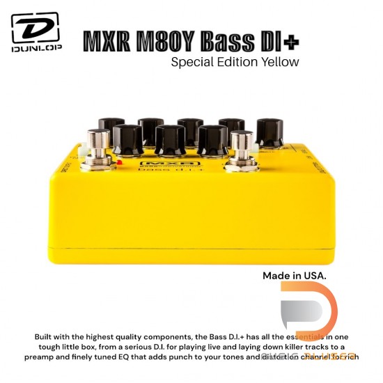  Jim Dunlop MXR M80Y Bass DI+ Special Edition Yellow