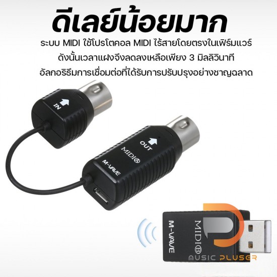 M-VAVE MS1 Mini Wireless Midi