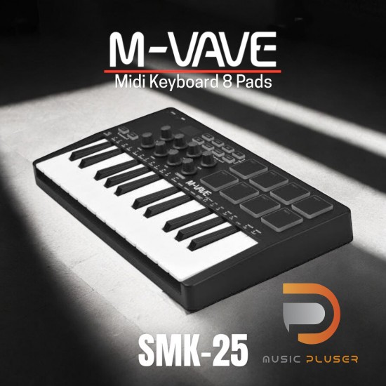 M-VAVE SMK-25 Midi Keyboard 8 Pads