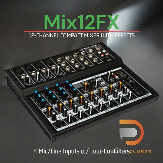 Mackie Mix12FX 12-channel Compact Mixer with Effects