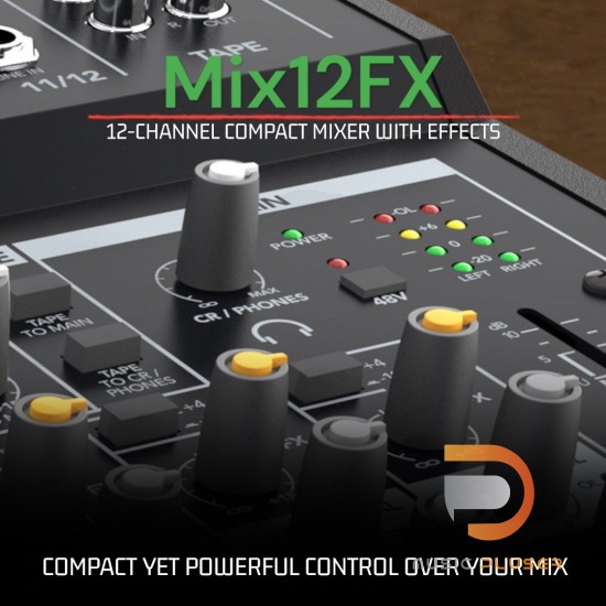 Mackie Mix12FX 12-channel Compact Mixer with Effects