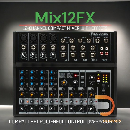 Mackie Mix12FX 12-channel Compact Mixer with Effects