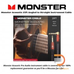 Monster Acoustic 21ft Angled to Straight Instrument Cable